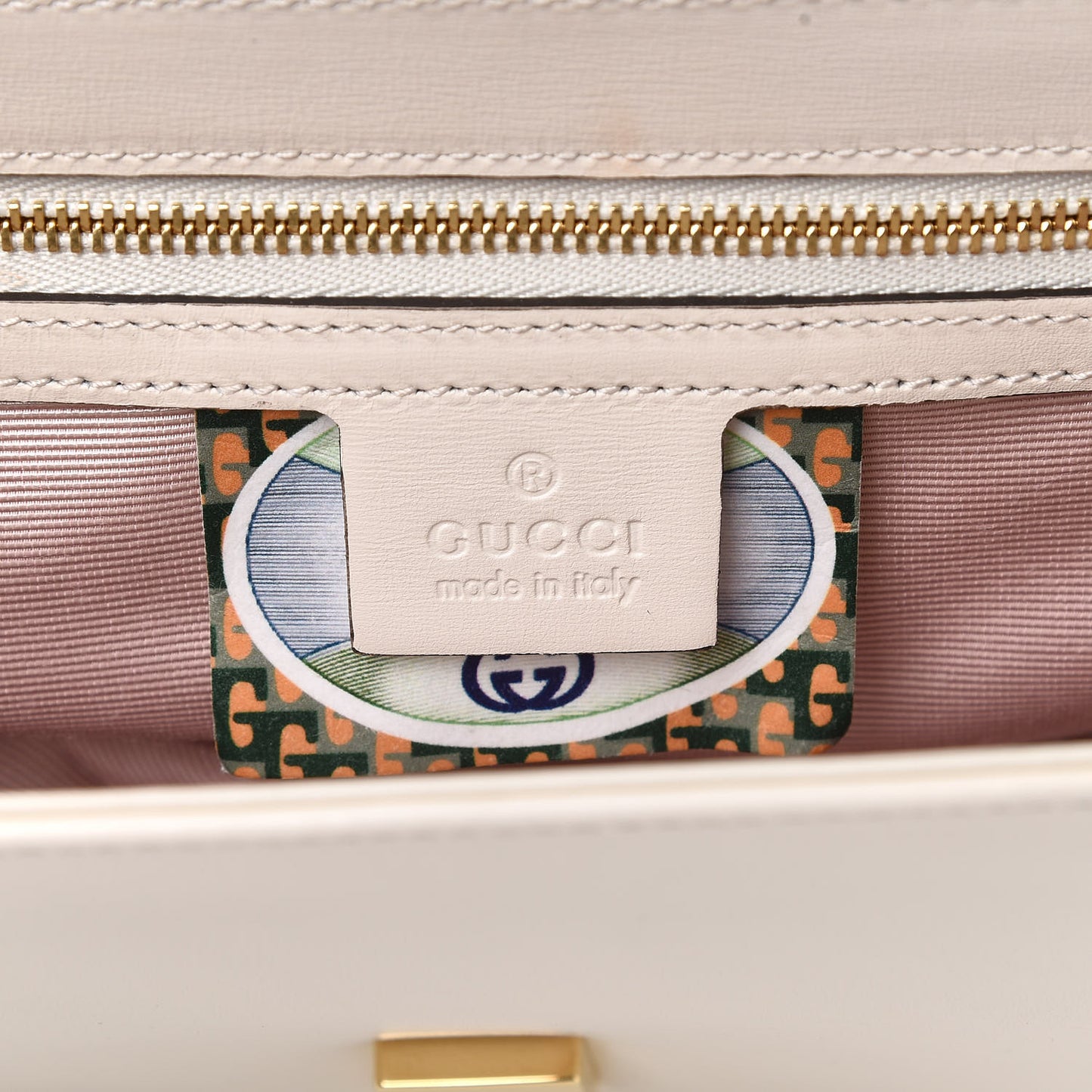 Vitello Palmellato Lux Crystal Medium Rajah Shoulder Bag Mystic White Multicolor