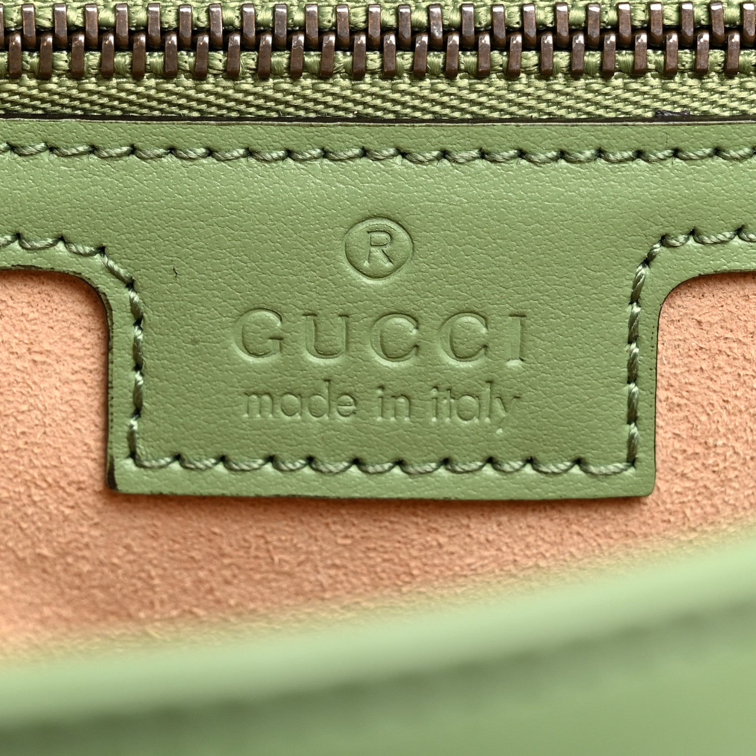 Gucci Calfskin Matelasse Small GG Marmont Shoulder Bag Salamander Green 5 of 9
