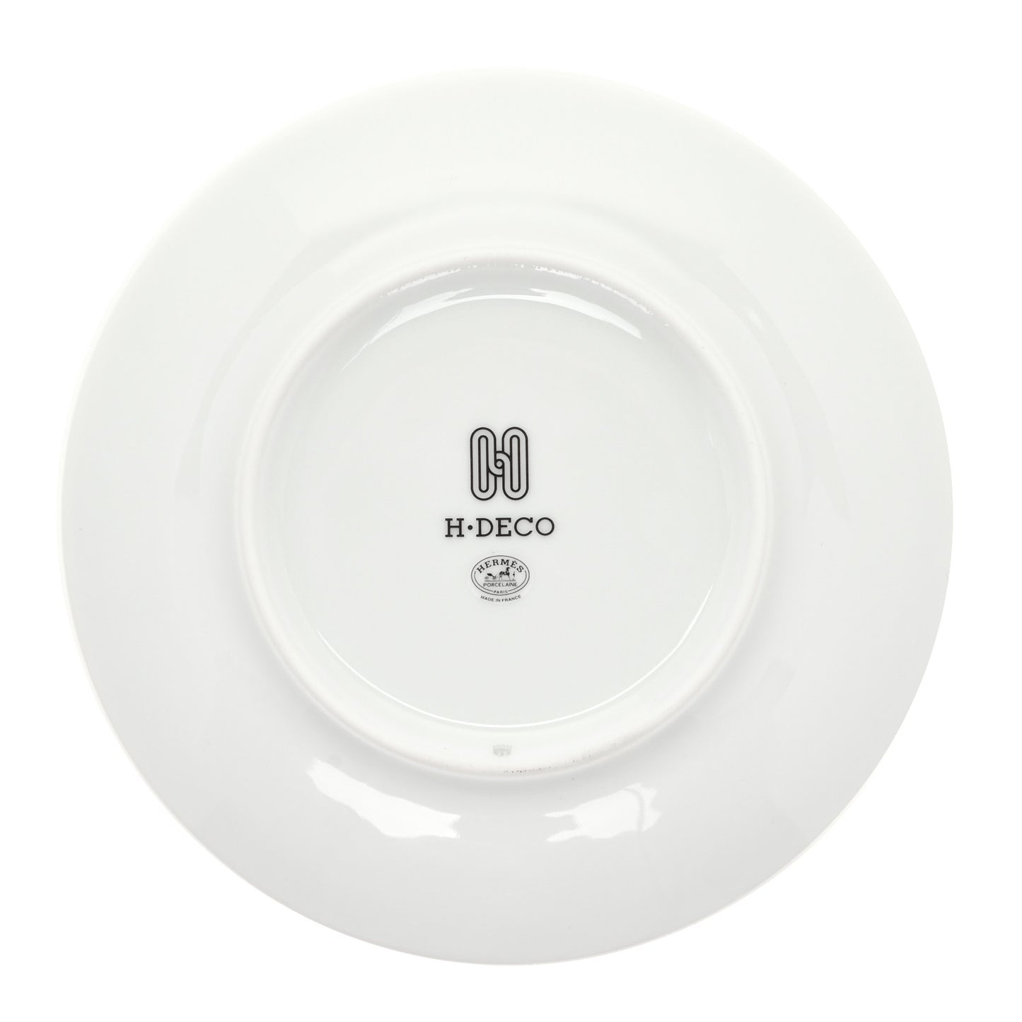 Porcelain H Deco Bread And Butter Plates Set of 2 Black White