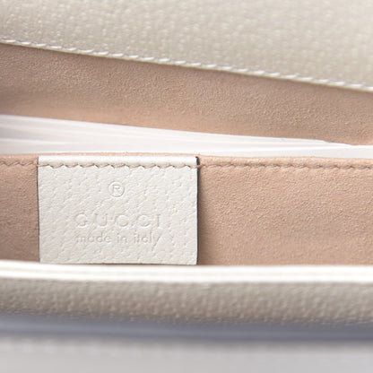 Gucci GG Supreme Monogram Flora Web Small Ophidia Chain Shoulder Bag White 6 of 10