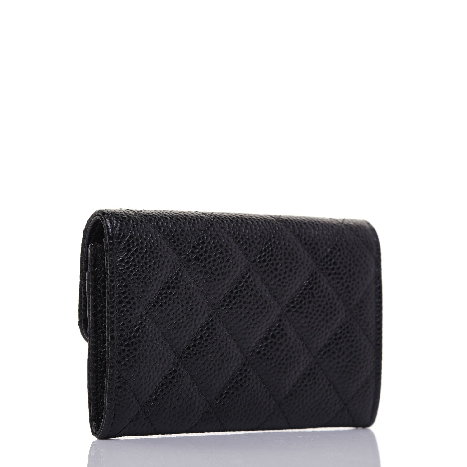 Chanel Caviar Quilted Flap Card Holder Black 3 of 11