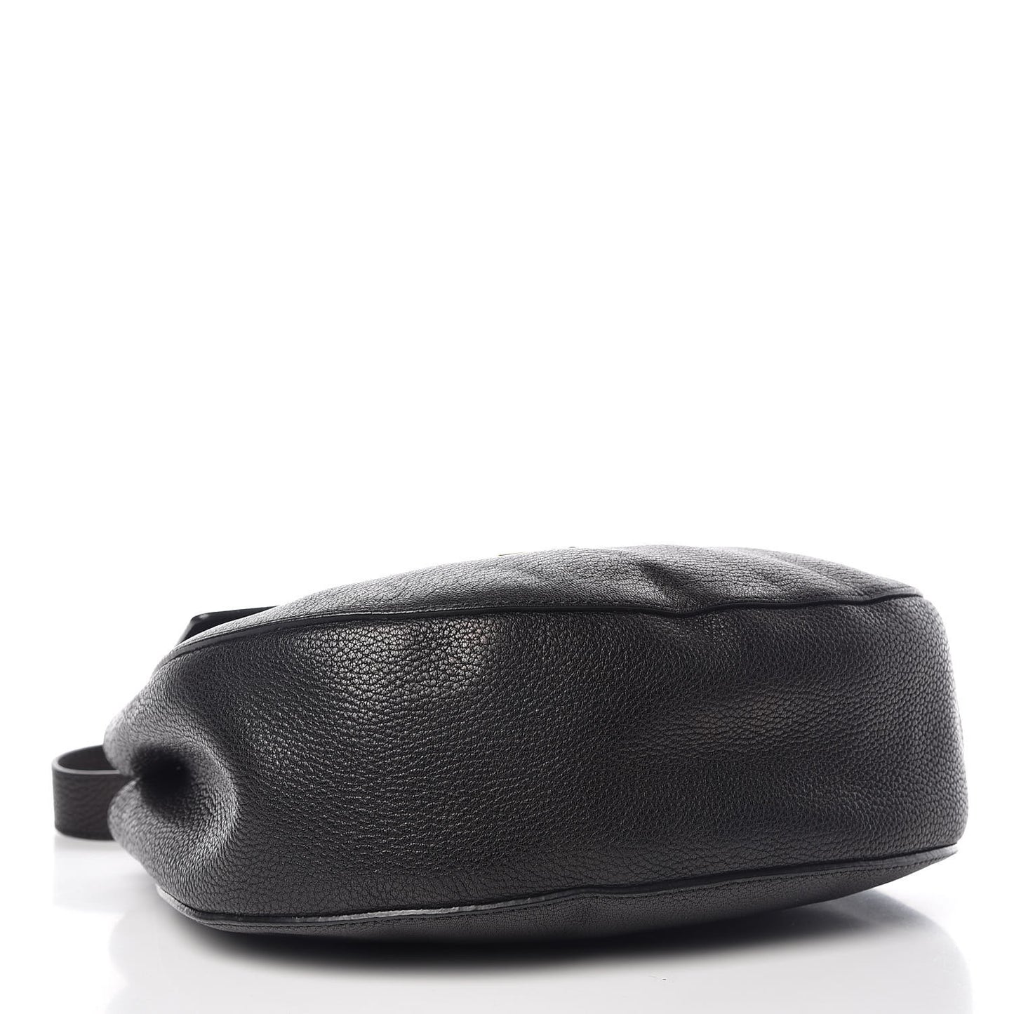 Grained Lambskin Large Drew Shoulder Bag Black