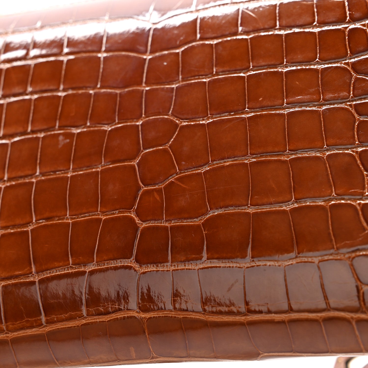 Hermes Shiny Alligator Kelly Longue Wallet Miel 9 of 11
