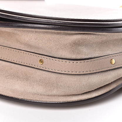 Chloe Calfskin Suede Medium Nile Bracelet Bag Motty Grey 9 of 14