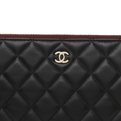 Chanel Lambskin Quilted Medium Cosmetic Case Black 8 of 8