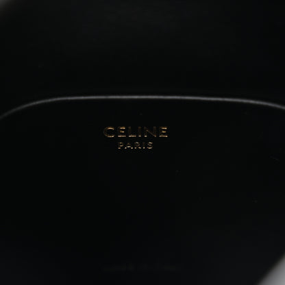 Celine Smooth Calfskin Triomphe Mini Bucket Bag Black 6 of 9