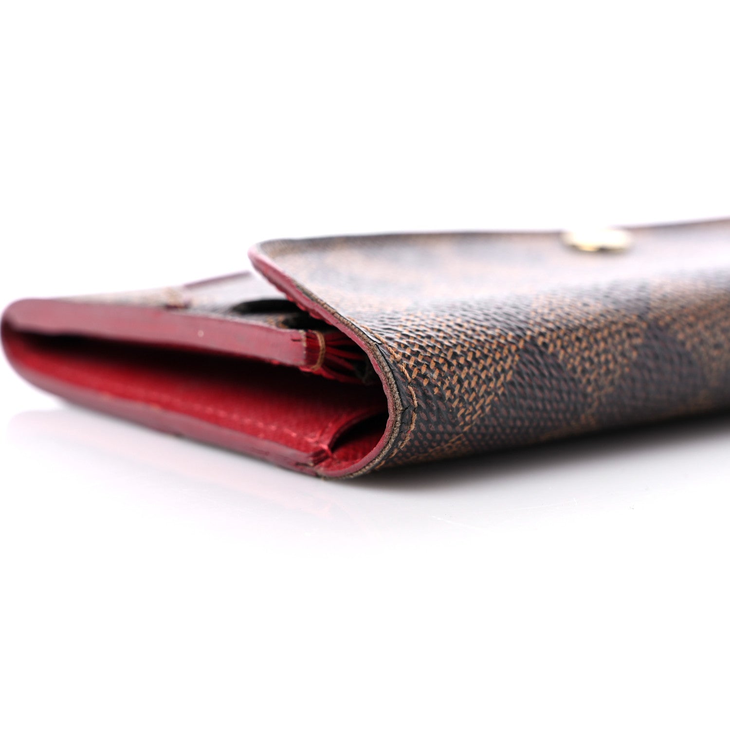 Louis Vuitton Damier Ebene Caissa Wallet Cherry 9 of 15