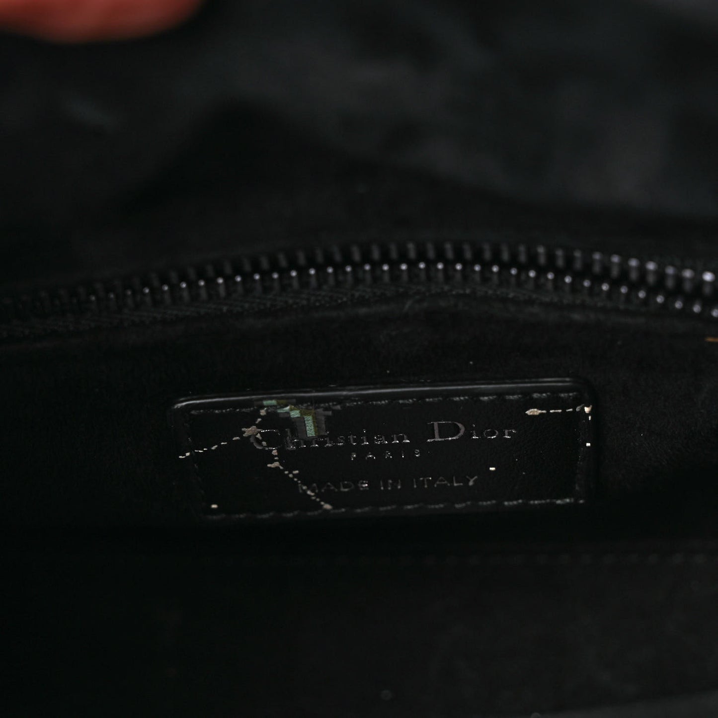 Calfskin Pixel Zodiac Mini Lady Dior Black Multicolor