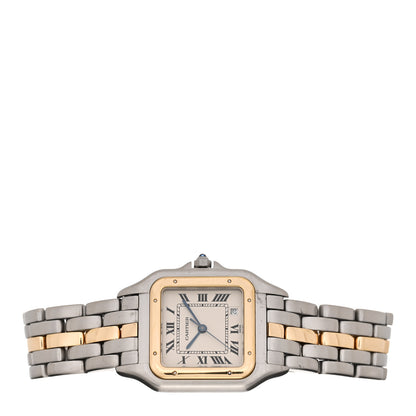 Cartier Stainless Steel 18K Yellow Gold 27mm Panthere Quartz Watch 2 of 4