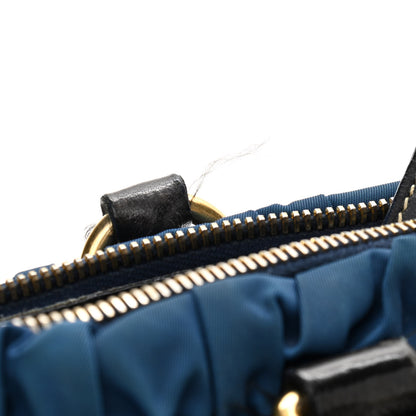 Prada Tessuto Nylon Gaufre Shopping Satchel Bleuette 10 of 18
