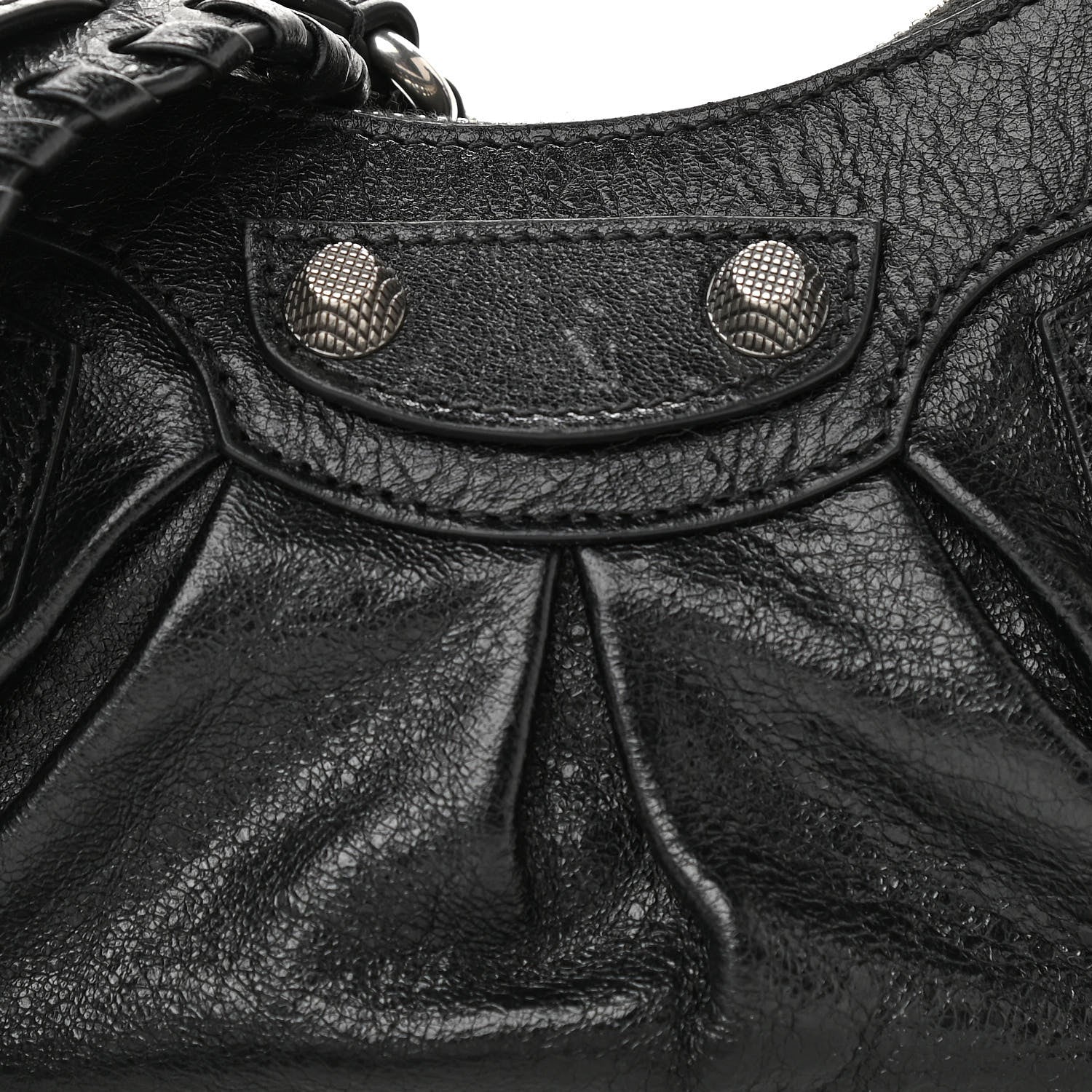 Balenciaga Agneau Arena Le Cagole Shoulder Bag XS Black 10 of 13
