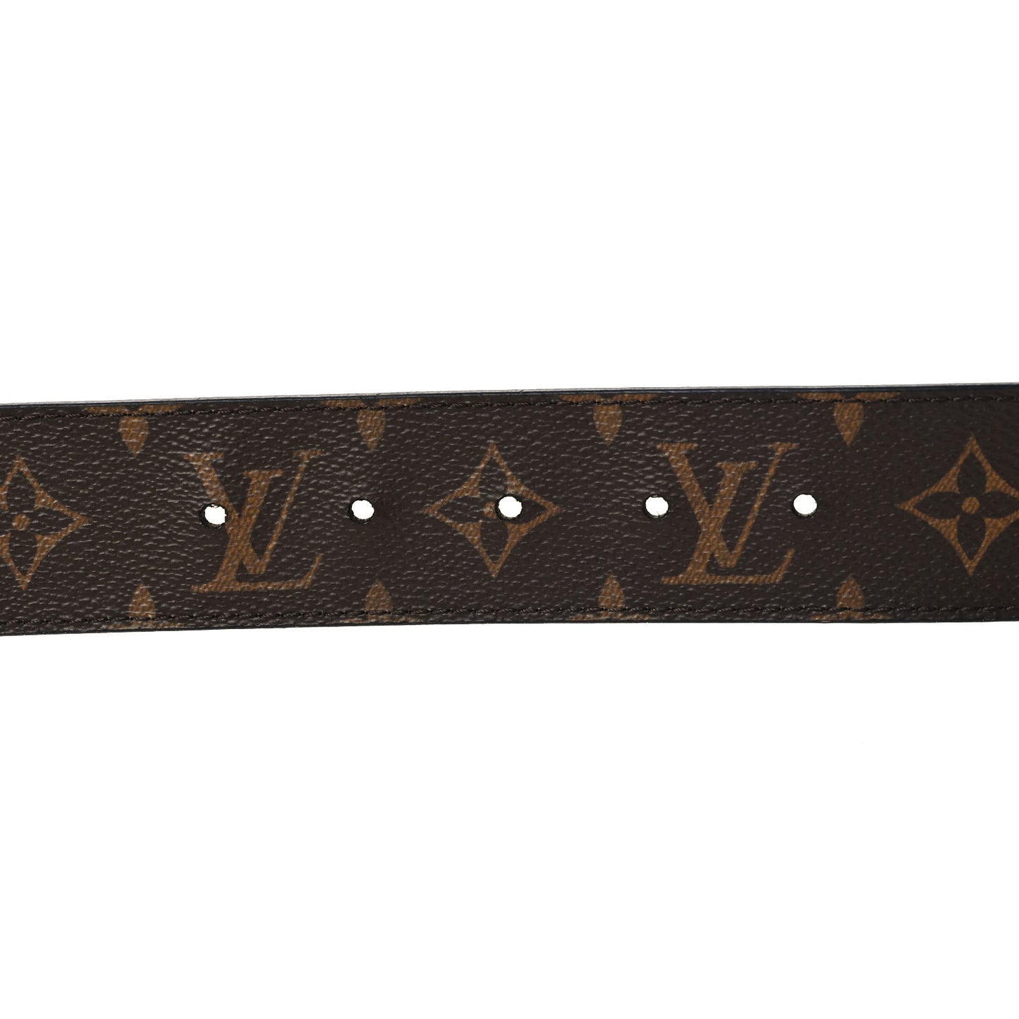 Calfskin Monogram 40mm LV Initiales Reversible Belt 85 34 Black