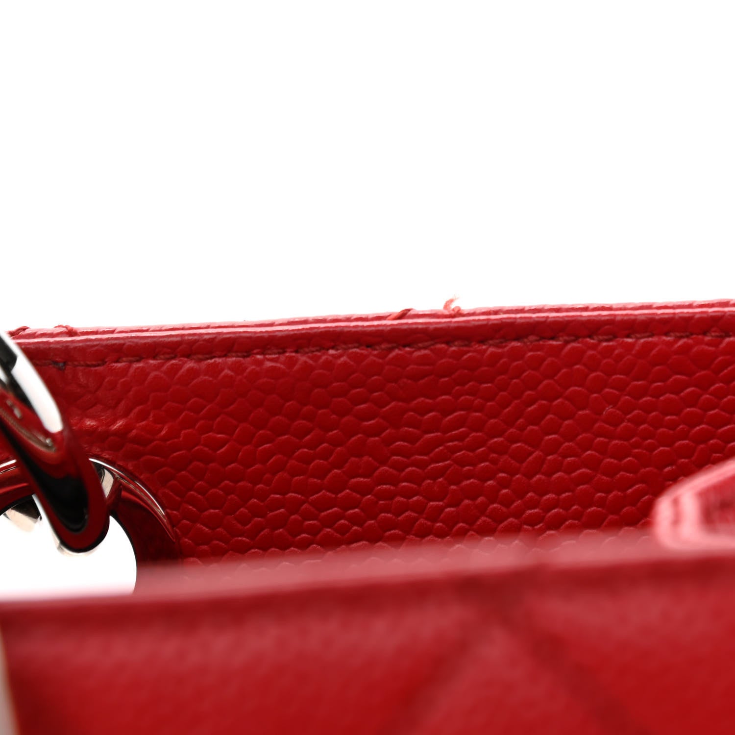 Chanel Caviar Quilted Grand Shopping Tote GST Red 12 of 12