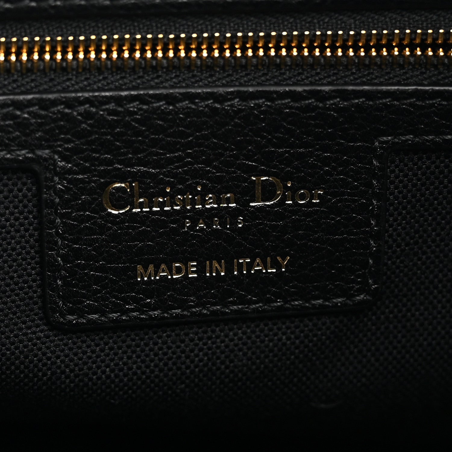 Christian Dior Grained Calfskin Flat Macrocannage Medium Voyage Bag Black 6 of 10