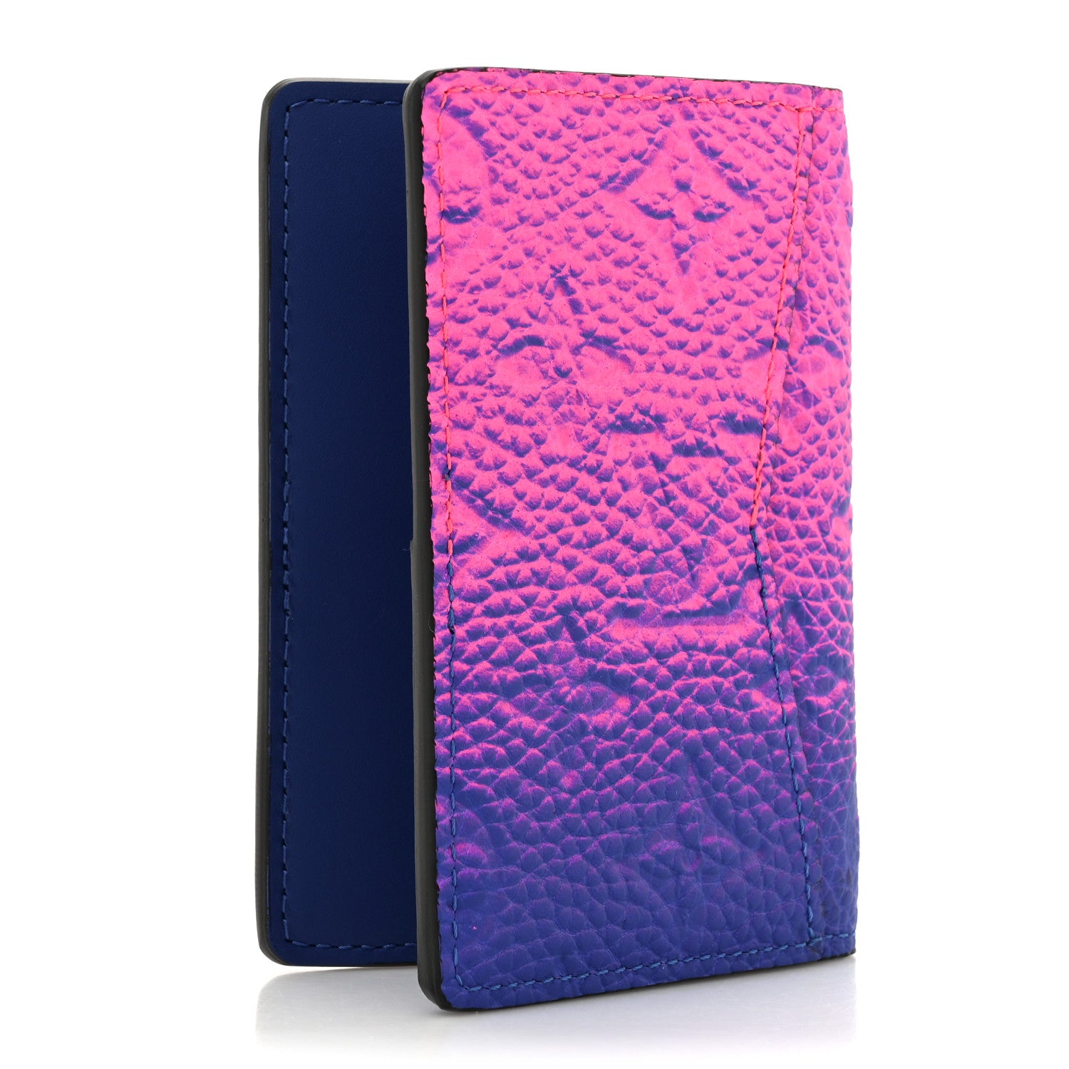 Louis Vuitton Taurillon Illusion Pocket Organizer Bleu Rose 3 of 9