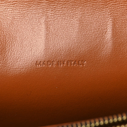 Celine Triomphe Canvas Lambskin Wallet On Strap Tan 7 of 11