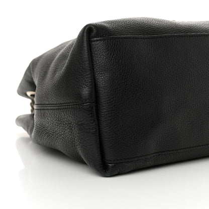 Gucci Pebbled Calfskin Studded Medium Soho Chain Shoulder Bag Black 9 of 12