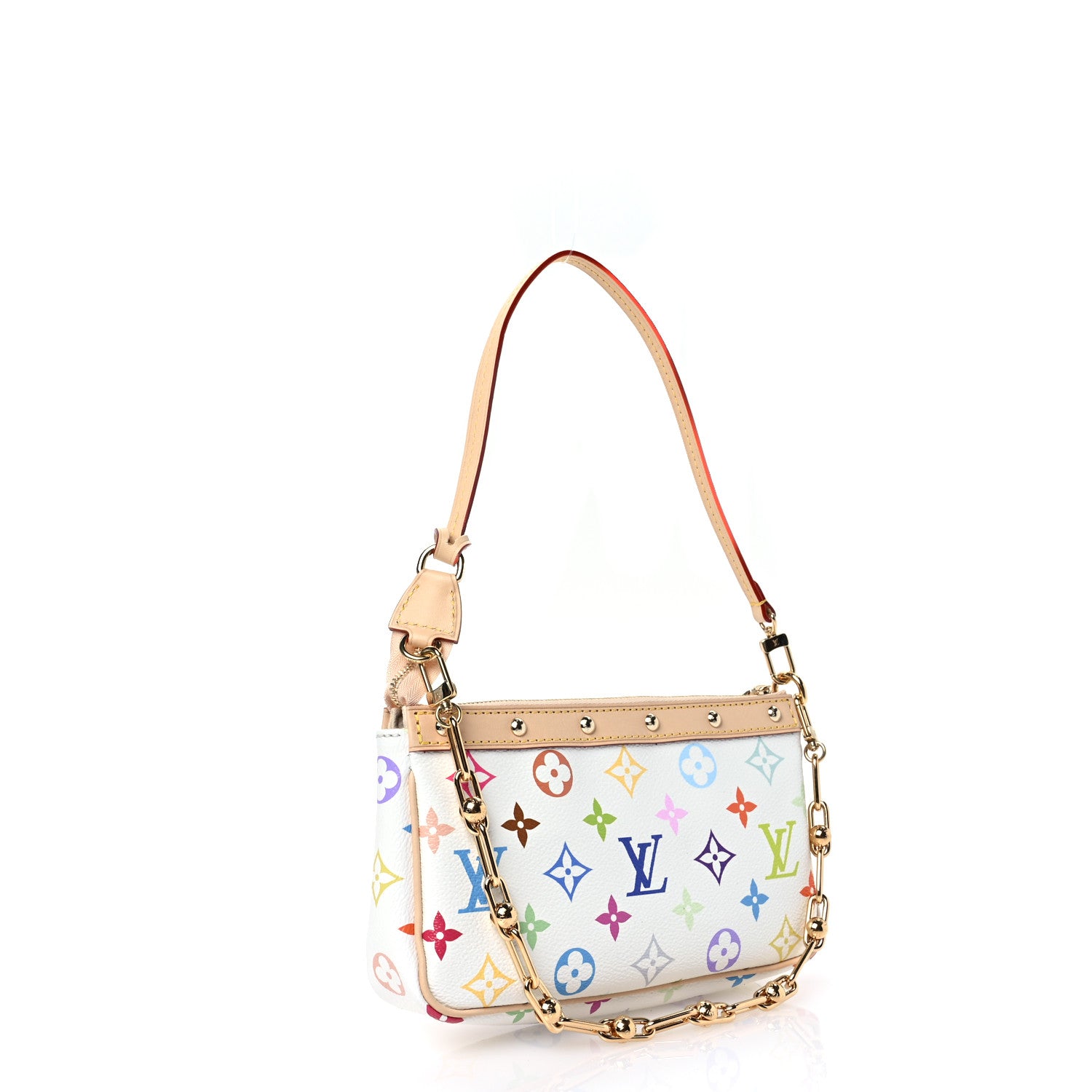Louis Vuitton LV X TM Monogram Multicolor Pochette Accessories White 2 of 9