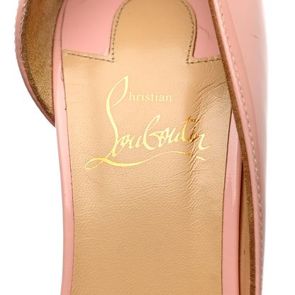 Christian Louboutin Patent Iriza 100 Pumps 38.5 Eglantine 7 of 10