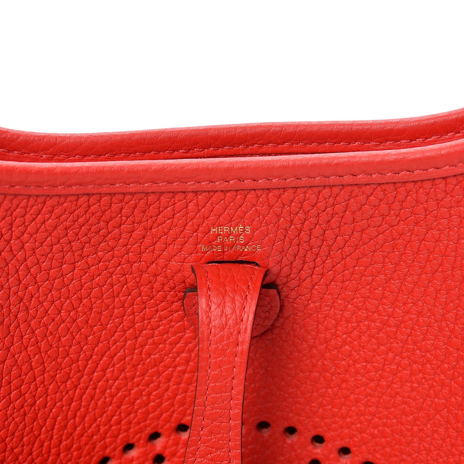 Hermes Taurillon Clemence Evelyne TPM Rouge de Coeur 5 of 10