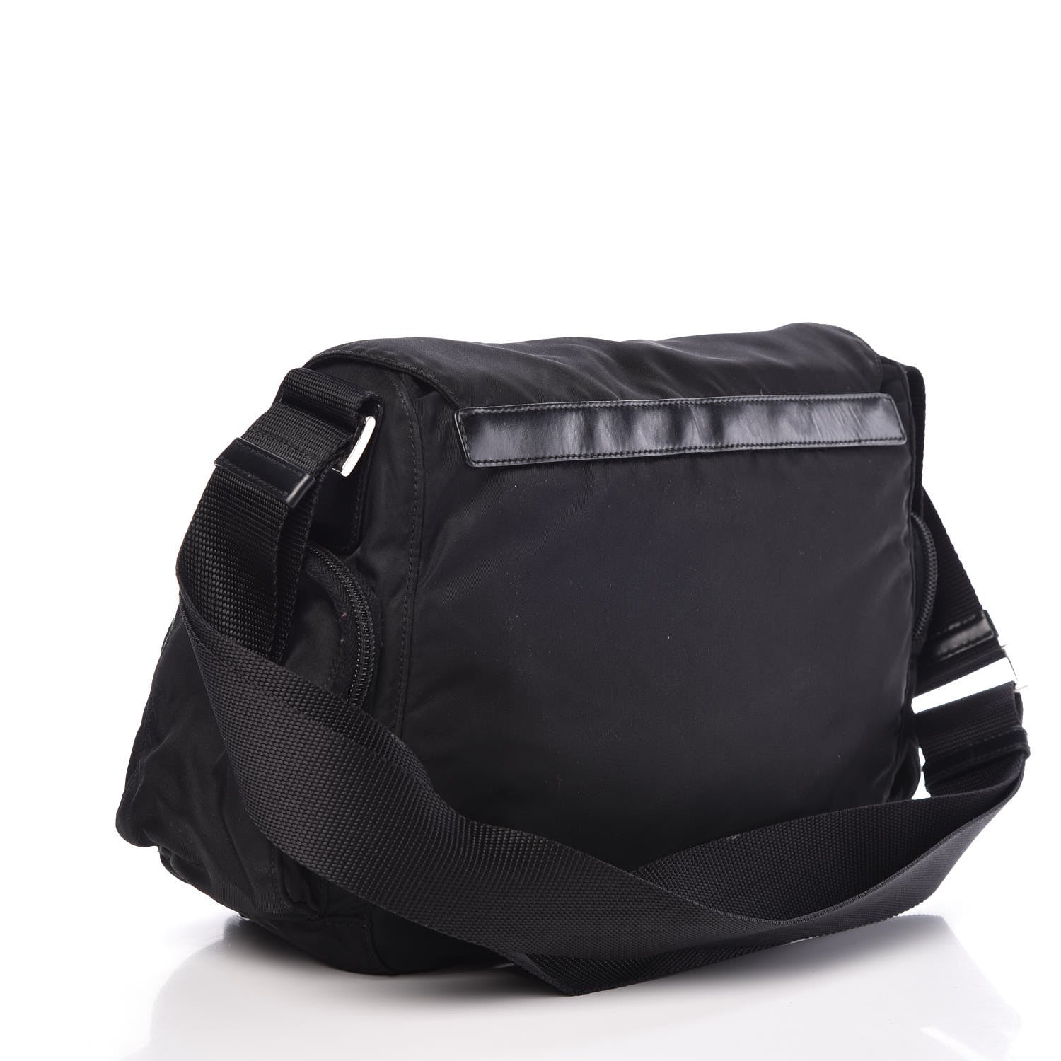 Prada Nylon Vela Messenger Bag Black 3 of 7