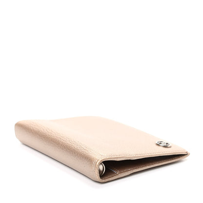 Chanel Metallic Goatskin Small Ring Agenda Planner Gold 4 of 7