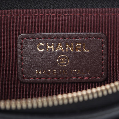 Chanel Lambskin Quilted Classic Zip Pouch Black 6 of 11