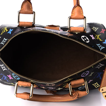 Louis Vuitton Monogram Multicolor Speedy 30 Black 4 of 13