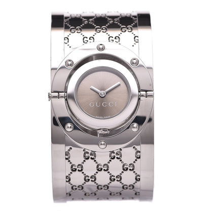 Gucci Stainless Steel 33mm Twirl Quartz Watch Brown 1 of 6