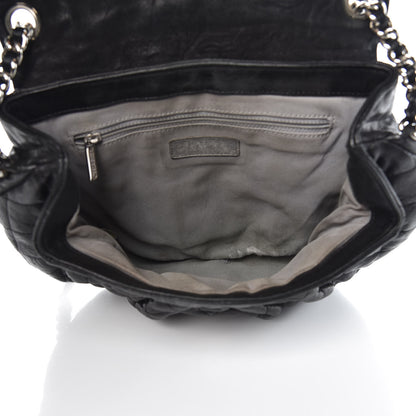 Chanel Washed Lambskin Quilted Medium Chain Around Messenger Black 5 of 13