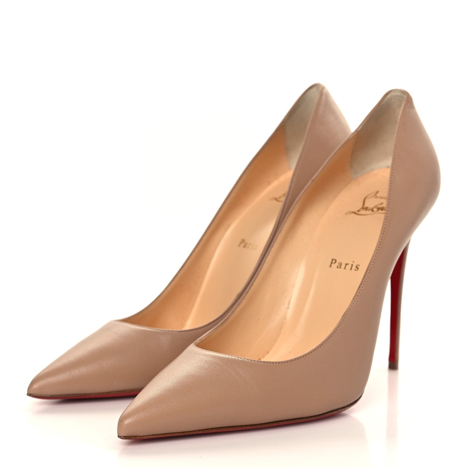 Christian Louboutin Kid Kate 100 Pumps 41 Nude 3 of 8