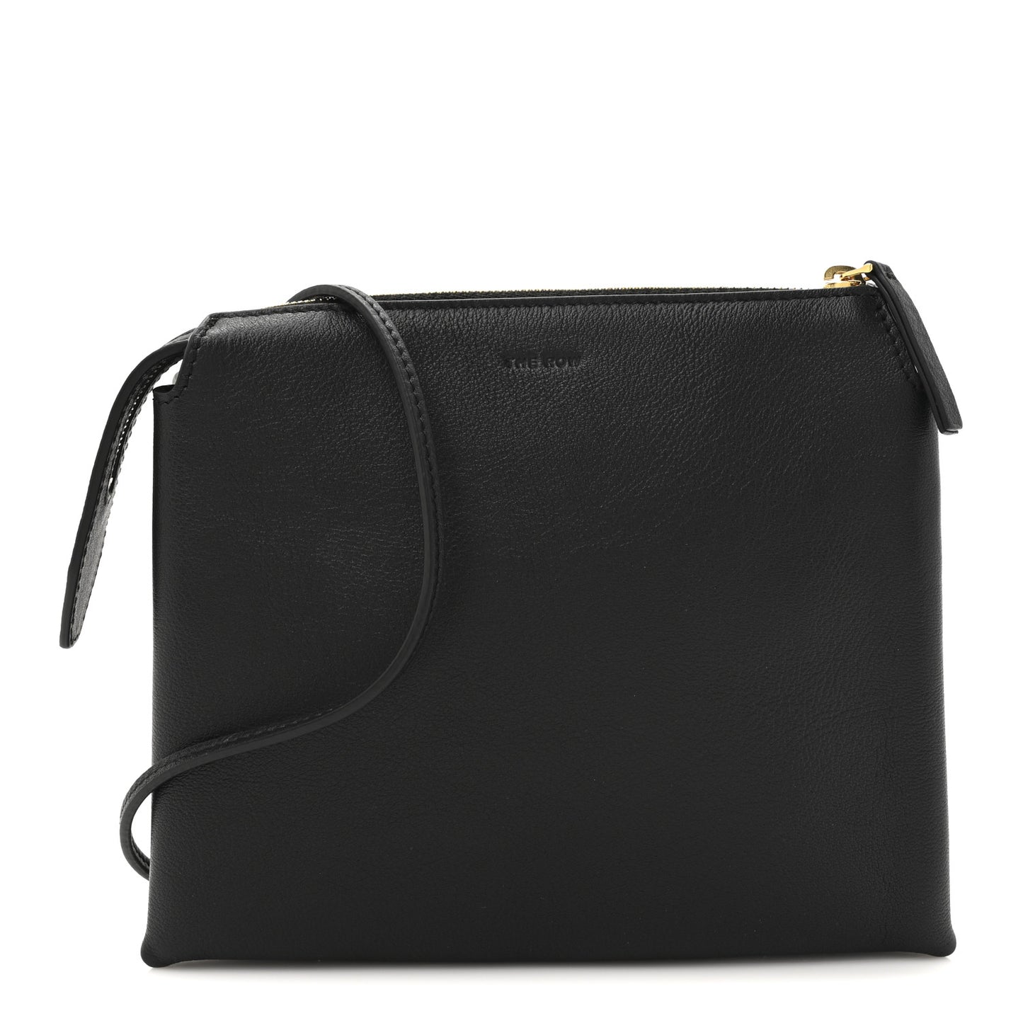 Matte Grained Calfskin Mini Nu Twin Bag Black
