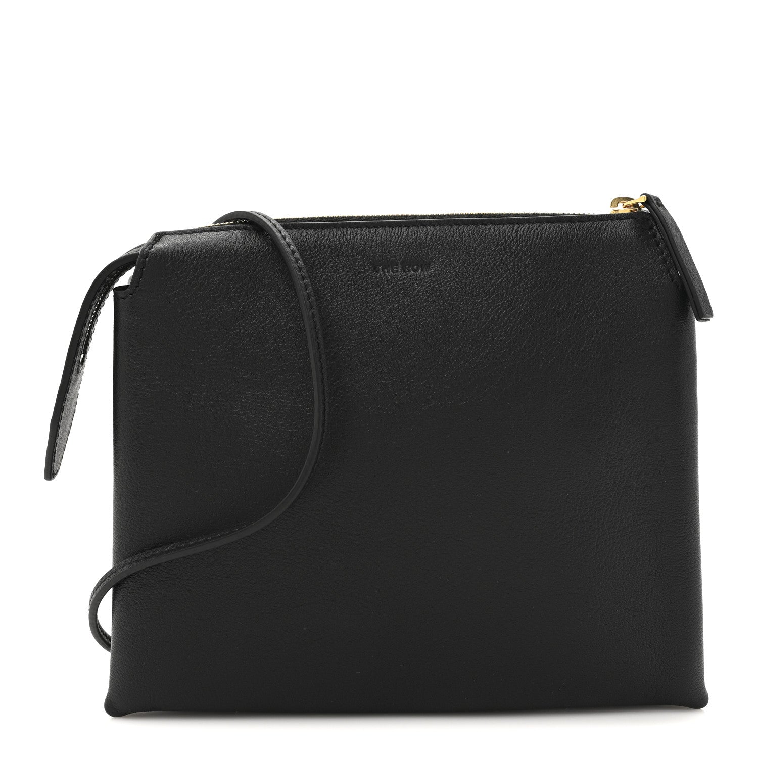 The Row Matte Grained Calfskin Mini Nu Twin Bag Black 1 of 11