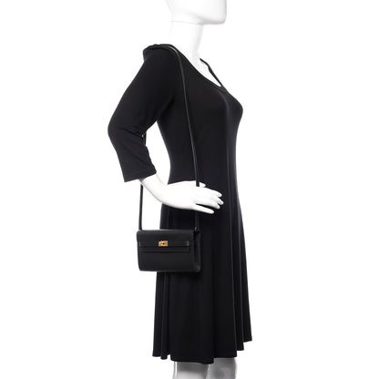 Hermes Epsom Kelly Wallet To Go Black 2 of 11