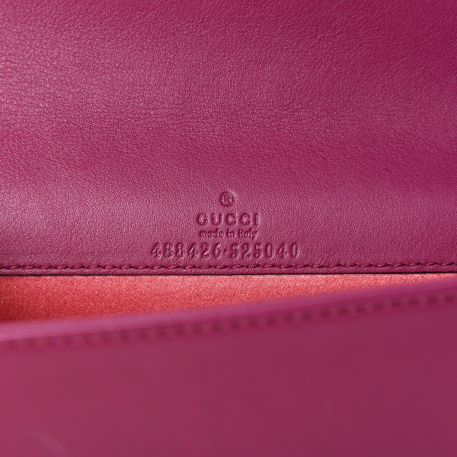 Gucci Velvet Matelasse GG Marmont Mini Bag Fuchsia Violet Cyclamen 8 of 10