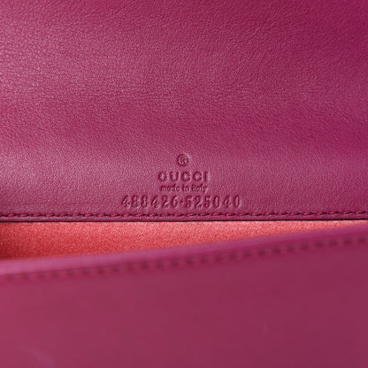 Gucci Velvet Matelasse GG Marmont Mini Bag Fuchsia Violet Cyclamen 8 of 10
