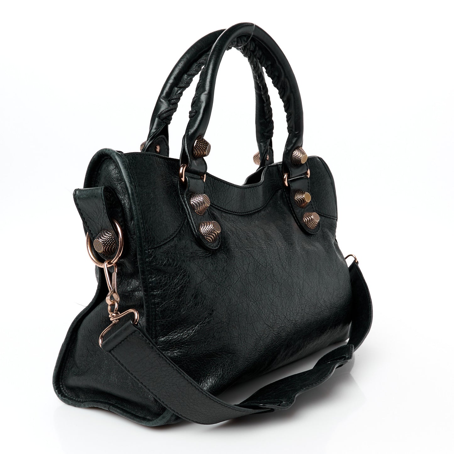 Agneau Giant 21 Rose Gold Hardware City Black