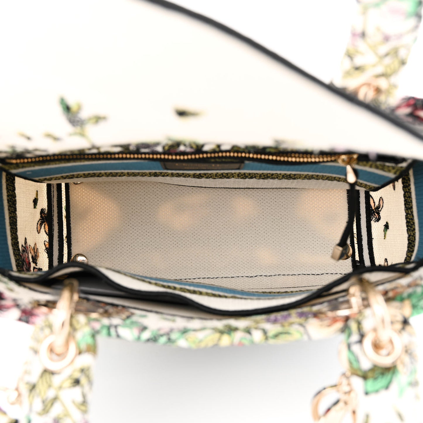 Canvas D-Constellation Embroidered Medium Lady D-Lite Latte Multicolor