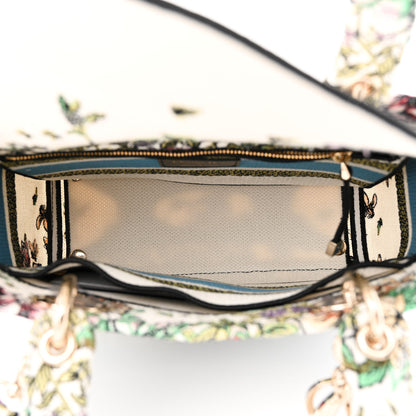 Christian Dior Canvas D-Constellation Embroidered Medium Lady D-Lite Latte Multicolor 5 of 11
