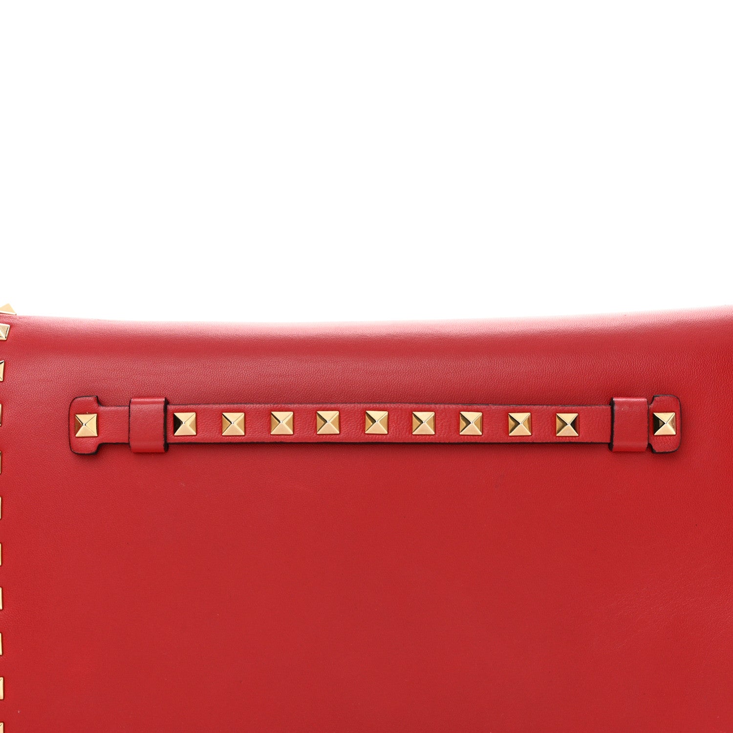 Valentino Garavani Nappa Rockstud Wristlet Clutch Rosso Valentino 7 of 13