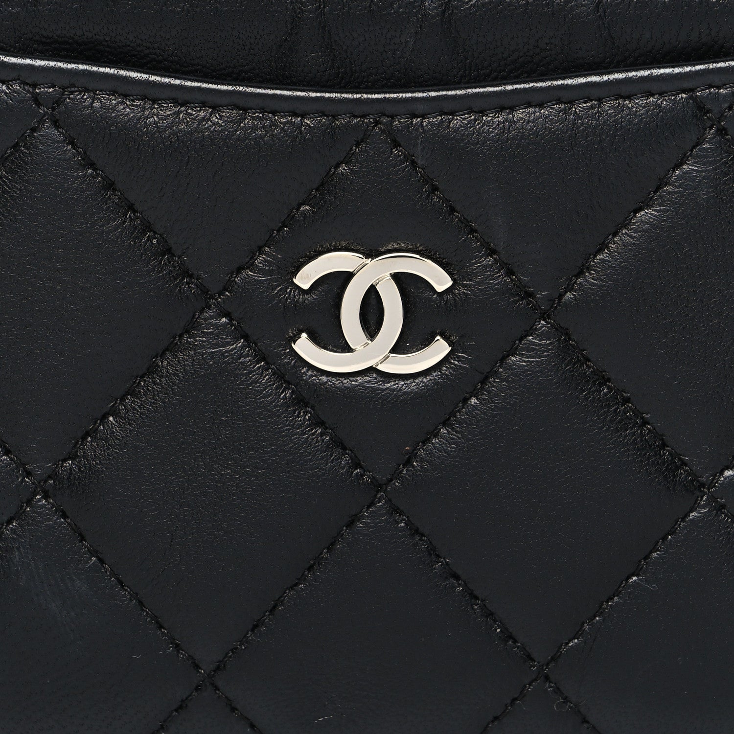 Chanel Lambskin Quilted Card Holder Black 9 of 9
