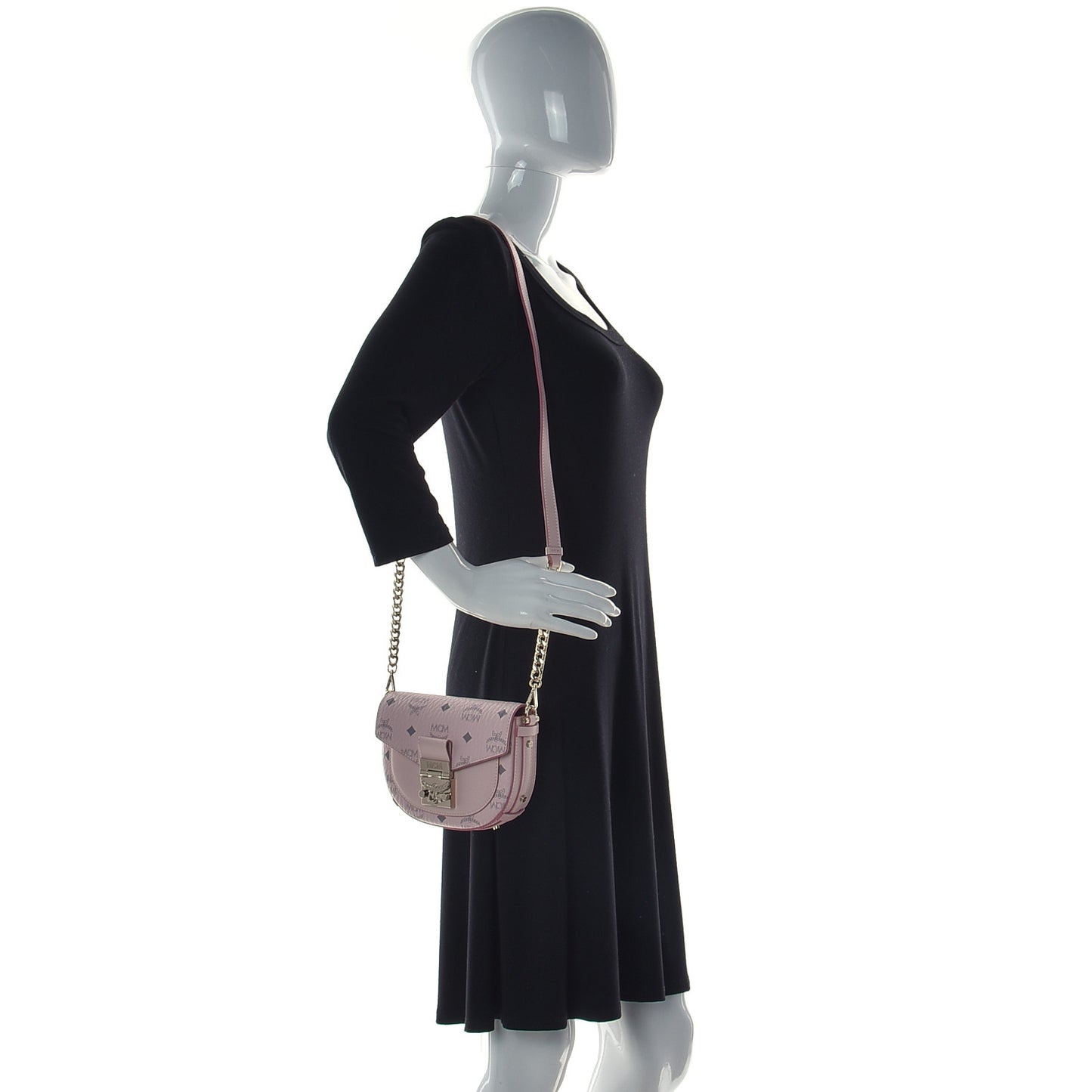 Visetos Mini Patricia Crossbody Belt Bag Powder Pink