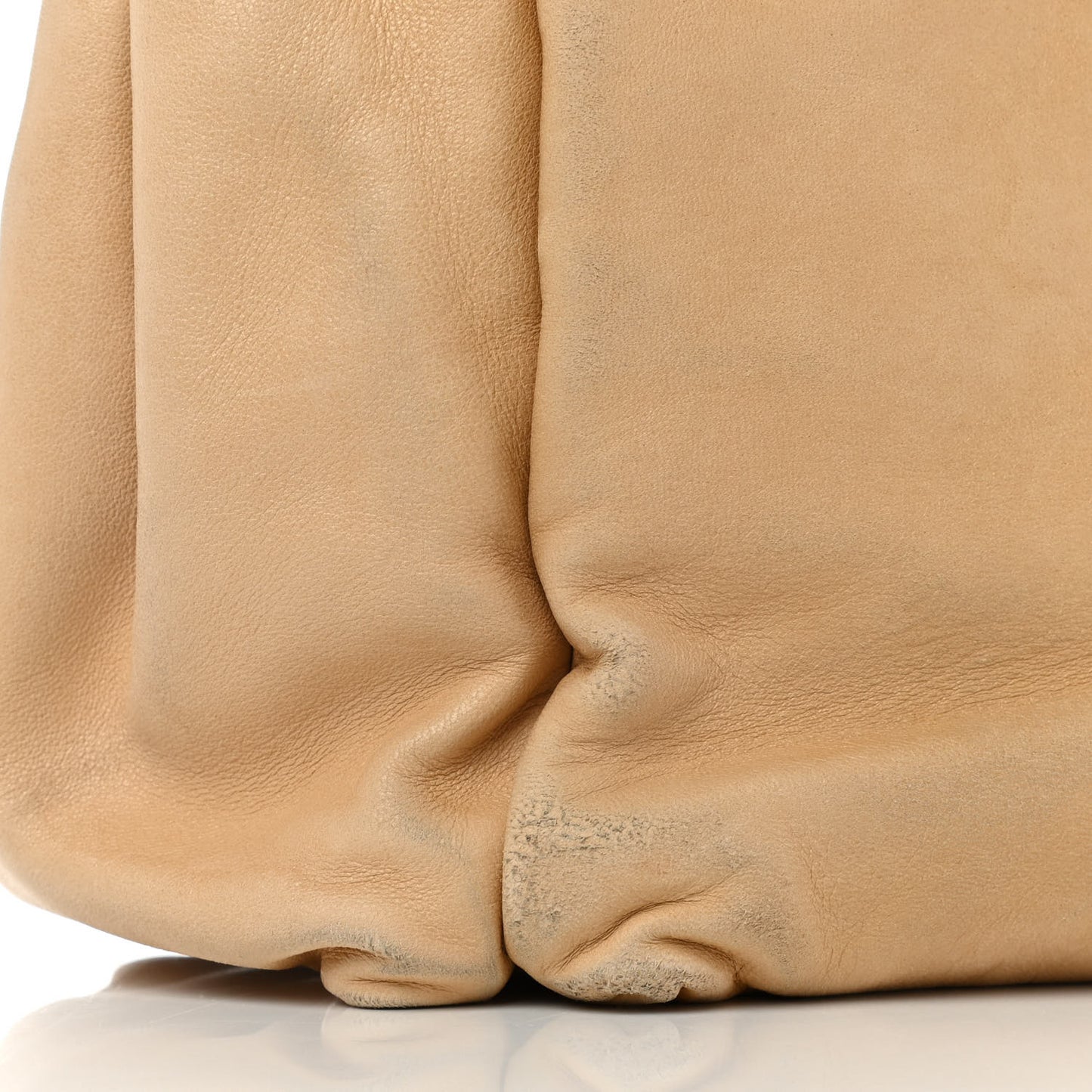 Lambskin Quilted Shoulder Flap Bag Beige