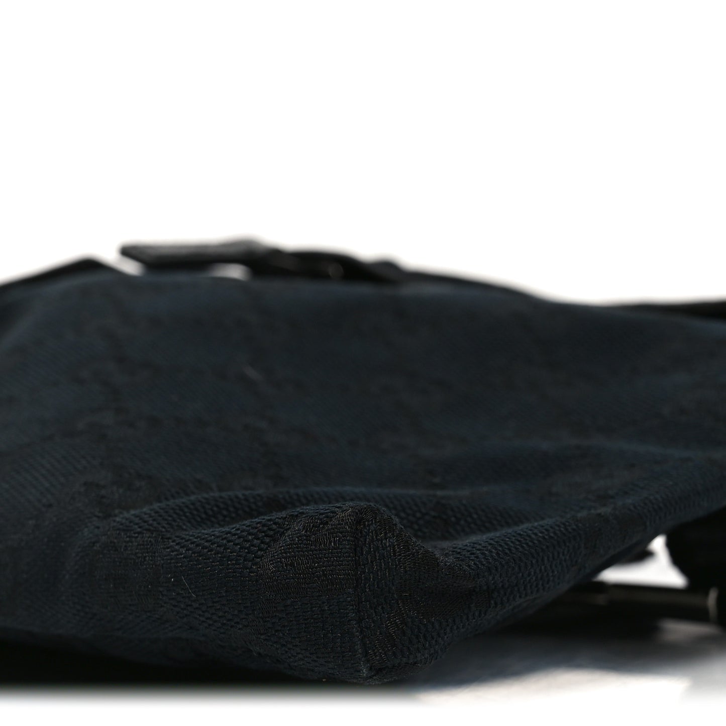 GG Monogram Double Pocket Belt Bag Black