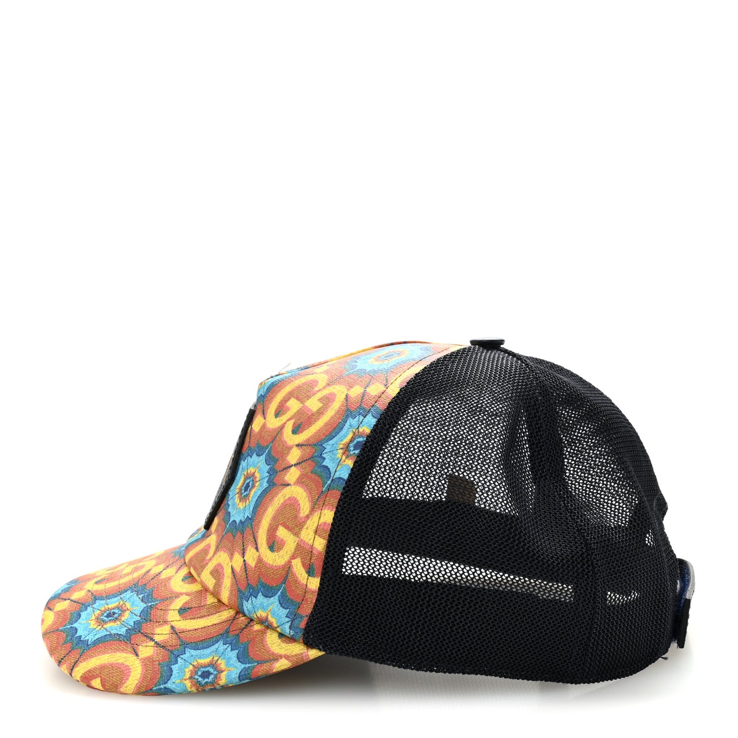 GG Supreme Monogram Kaleidoscope Baseball Hat L Blue Orange Multicolor Blue Agata