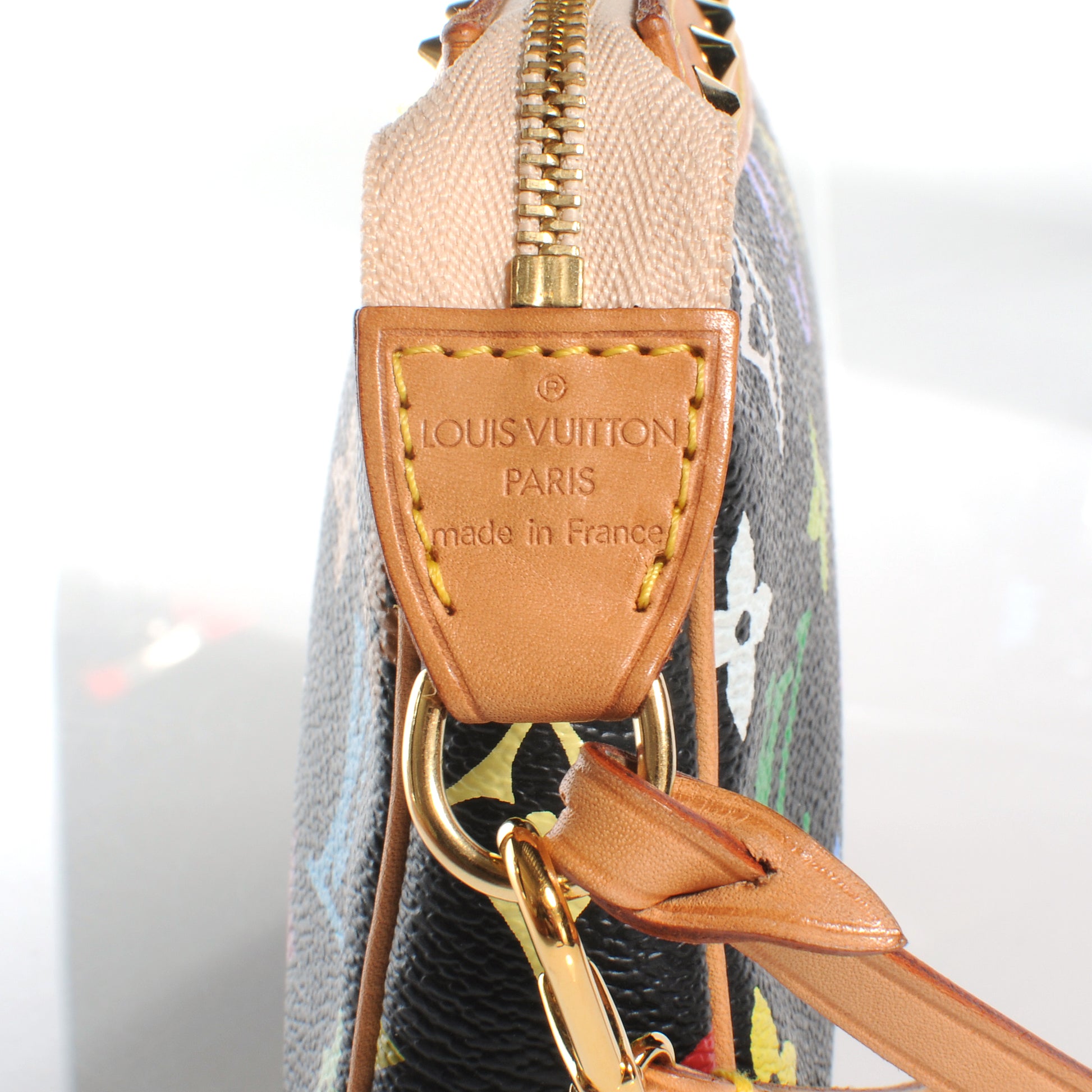 Louis Vuitton Monogram Multicolor Pochette Accessories Black 4 of 8