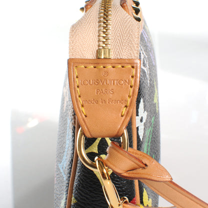 Louis Vuitton Monogram Multicolor Pochette Accessories Black 4 of 8