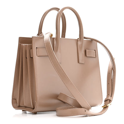 Saint Laurent Calfskin Nano Sac De Jour Dark Beige 3 of 13