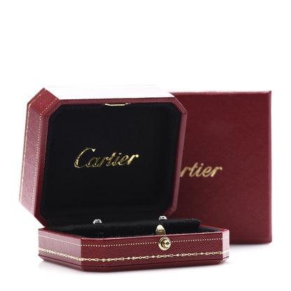Cartier 18K White Gold Diamond MM D'Amour Earrings 5 of 5