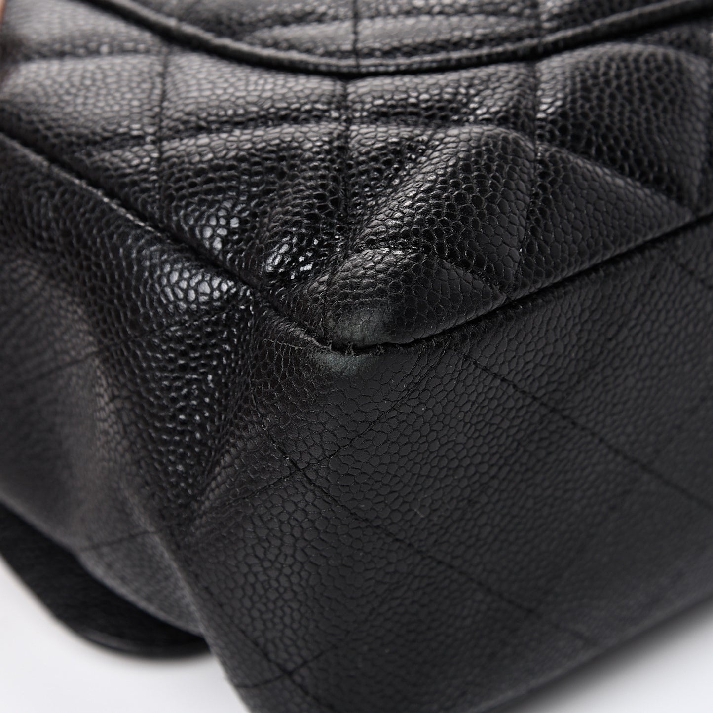 Caviar Quilted Jumbo Single Flap Black